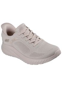 Skechers Damen Slip-On Sneaker "BOBS SQUAD CHAOS-CURRENT MUSE", Gr. 42, beige, Textil, sportlich, Schuhe, Freizeitschuh für Maschinenwäsche geeignet