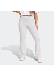 Damen Trainingstights "W SL SJ FLARLEG", grau, sportlich, Gr. XS, adidas Sportswear, Obermaterial: 90% Baumwolle, 10% Elasthan, Hosen