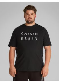 Herren T-Shirt "BT_CP-ENLARGED LOGO T-SHIRT", schwarz, casual, Gr. XXL, CALVIN KLEIN BIG & TALL, unifarben, Jersey, Obermaterial: 100% Baumwolle,