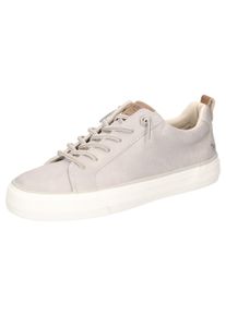 Mustang Shoes Damen Sneaker, Gr. 42, grau, Lederimitat, klassisch, Schuhe, Freizeitschuh, Halbschuh, zum schlupfen mit Gummizug
