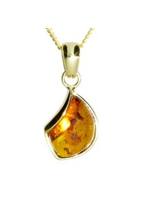 OSTSEE-SCHMUCK Damen Kette mit Anhänger "OSTSEE-SCHMUCK Kette mit Anhänger Jula 23 mm", 42cm, Gelbgold 333, L: 42cm, gold, Gelbgold 333, Halsketten