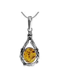 OSTSEE-SCHMUCK Damen Kette mit Anhänger "OSTSEE-SCHMUCK Kette mit Anhänger Fischland 34x14 mm", 42cm, Silber 925 (Sterlingsilber), L: 42cm, silber,