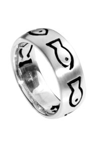 OSTSEE-SCHMUCK Damen Fingerring "OSTSEE-SCHMUCK Ring Fisch Ring Fisch", Gr. 58 (18,5), Silber 925 (Sterlingsilber), silber, Silber 925