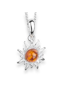 OSTSEE-SCHMUCK Damen Kette mit Anhänger "OSTSEE-SCHMUCK Kette mit Anhänger Sonne 14 mm", 42cm, Silber 925 (Sterlingsilber), L: 42cm, silber, Silber