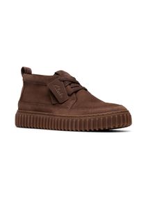 Clarks Herren Sneaker "Torhill Lace Hi", Gr. 40, braun, Nubukleder, casual, Schuhe, Desert Boots, Schnürboots mit Wechselfußbett