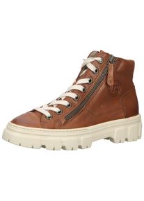 Paul Green Damen Sneaker "Paul Green Sneaker Glattleder", Gr. 38,5, braun, Glattleder, casual, Schuhe