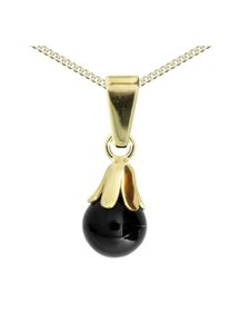 OSTSEE-SCHMUCK Damen Kette mit Anhänger "OSTSEE-SCHMUCK Kette mit Anhänger Glocke", 42cm, Gelbgold 333, L: 42cm, gold, Gelbgold 333, Halsketten