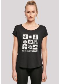 F4NT4STIC Damen T-Shirt "Its Tan O Clock", schwarz, casual, Gr. XS, Obermaterial: 100% Baumwolle, Shirts, Premium Qualität