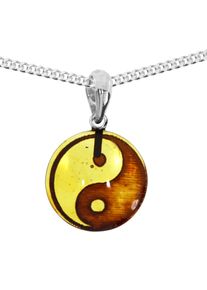 OSTSEE-SCHMUCK Damen Kette mit Anhänger "OSTSEE-SCHMUCK Kette mit Anhänger Yin-Yang", 40cm, Silber 925 (Sterlingsilber), L: 40cm, silber, Silber 925