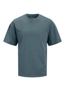 Jack & Jones JACK & JONES Herren Oversize-Shirt "JJEBRADLEY TEE SS O-NECK NOOS", grau, modisch, Gr. M, unifarben, Jersey, Obermaterial: 100% Baumwolle, Shirts,