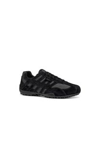 Geox Herren Schnürschuh "U SNAKE ORIGINAL", Gr. 47, schwarz, Veloursleder, Textil, casual, Schuhe, Schnürschuh, Freizeitschuh mit Geox Spezial
