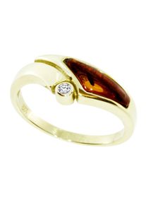OSTSEE-SCHMUCK Damen Fingerring "OSTSEE-SCHMUCK Ring Agneta Ring Agneta", Gr. 60 (19,1), Gelbgold 333, gold, Gelbgold 333, Fingerringe