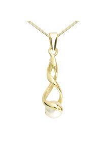 OSTSEE-SCHMUCK Damen Kette mit Anhänger "OSTSEE-SCHMUCK Kette mit Anhänger Lusia Kette mit Anhänger Lusia", 42cm, Gelbgold 333, L: 42cm, gold,