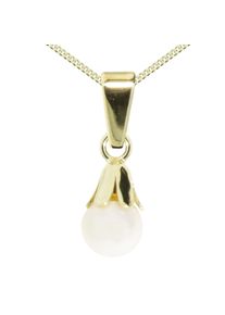 OSTSEE-SCHMUCK Damen Kette mit Anhänger "OSTSEE-SCHMUCK Kette mit Anhänger Glocke", 42cm, Gelbgold 333, L: 42cm, gold, Gelbgold 333, Halsketten