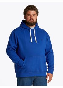 Tommy Hilfiger Big & Tall Herren Sweatshirt "BT-ESSENTIAL FLEECE HOODY-B", blau, casual, Gr. 5XL, TOMMY HILFIGER BIG & TALL, unifarben, Sweatware, Obermaterial: 60% Baumwolle,