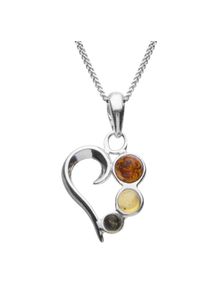 OSTSEE-SCHMUCK Damen Kette mit Anhänger "OSTSEE-SCHMUCK Kette mit Anhänger Herz Kette mit Anhänger Herz", 40cm, Silber 925 (Sterlingsilber), L: 40cm,