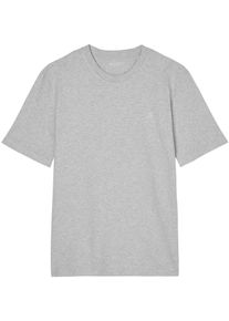Marc O'Polo MARC O'POLO Herren T-Shirt, grau, Basic, Gr. XL, Jersey, Obermaterial: 100% Baumwolle, Shirts, Logo-T-Shirt aus Bio-Baumwolle