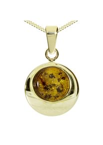 OSTSEE-SCHMUCK Damen Kette mit Anhänger "OSTSEE-SCHMUCK Kette mit Anhänger Alina 12 mm", 42cm, Gelbgold 333, L: 42cm, gold, Gelbgold 333, Halsketten