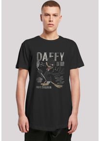 F4NT4STIC Herren T-Shirt "Long Cut T-Shirt Looney Tunes Daffy Duck Concert", schwarz, casual, Gr. XXL, Obermaterial: 100% Baumwolle, Shirts,