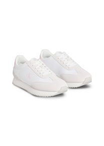 Damen Sneaker "RUNNER LACEUP MG NYLON MIX", Calvin Klein Jeans, Gr. 36, rosa, Textil, Leder, unifarben mit Farbeinsatz, sportlich, Schuhe,