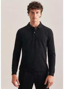 Seidensticker Herren Poloshirt, schwarz, Gr. XXL, unifarben, 100% Baumwolle, Shirts, Polo Uni