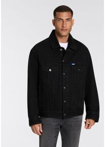 HUGO BLUE Herren Jeansjacke "Kirkby", schwarz, casual, Gr. XXXL, unifarben, Denim/Jeans, Obermaterial: 100% Baumwolle, Jacken, mit Logo-Details,
