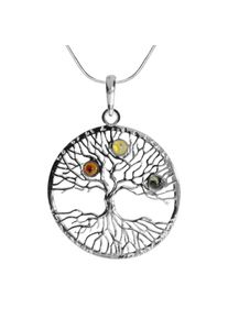 OSTSEE-SCHMUCK Damen Kette mit Anhänger "OSTSEE-SCHMUCK Kette mit Anhänger Lebensbaum", 42cm, Silber 925 (Sterlingsilber), L: 42cm, silber, Silber