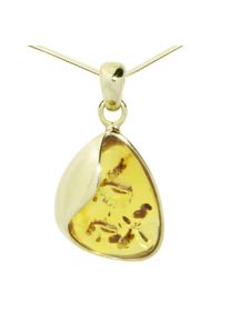 OSTSEE-SCHMUCK Damen Kette mit Anhänger "OSTSEE-SCHMUCK Kette mit Anhänger Jeska 28 mm", 42cm, Gelbgold 333, L: 42cm, gold, Gelbgold 333, Halsketten