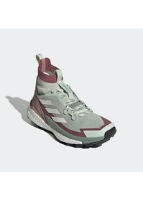 adidas terrex Wanderschuh "TERREX FREE HIKER 2.0", Gr. 38linen grün, sanftes weiß, quiet crimson, Textil, Synthetik, sportlich, Schuhe