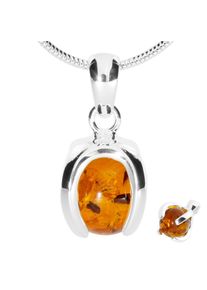 OSTSEE-SCHMUCK Damen Kette mit Anhänger "OSTSEE-SCHMUCK Kette mit Anhänger Ute 10 mm", 42cm, Silber 925 (Sterlingsilber), L: 42cm, silber, Silber 925