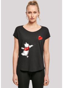 F4NT4STIC Damen T-Shirt "Winnie Puuh Luftballon Disney", schwarz, casual, Gr. S, Obermaterial: 100% Baumwolle, Shirts, Premium Qualität
