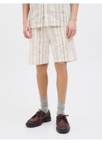 Jack & Jones JACK & JONES Herren Shorts "JPSTJAIDEN BOHEME JOGGER SHORT SRT", beige, modisch, Gr. S, unifarben, Web, Obermaterial: 100% Baumwolle, Hosen