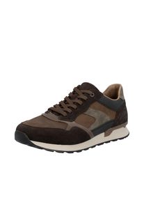Rieker Herren Sneaker, Gr. 47, braun, Leder, Veloursleder, sportlich, Schuhe, Halbschuh, Schnürschuh, Freizeitsneaker mit weichem Schaftrand