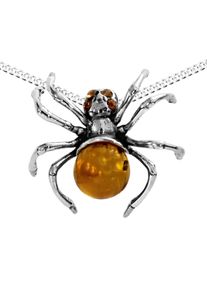 OSTSEE-SCHMUCK Damen Kette mit Anhänger "OSTSEE-SCHMUCK Kette mit Anhänger Gleiter-Spinne", 45cm, Silber 925 (Sterlingsilber), L: 42cm, silber,
