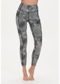 Endurance Damen Trainingstights "Peira W Print Tights", grau, sportlich, Gr. 38, mehrfarbig, 72% Nylon, 28% Elasthan, Hosen, mit seitlicher Handy-