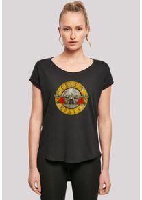 F4NT4STIC Damen T-Shirt "Guns 'n' Roses Vintage Logo Rock Music Band", schwarz, casual, Gr. XS, Obermaterial: 100% Baumwolle, Shirts, Premium Qualität