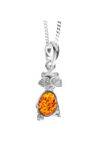 OSTSEE-SCHMUCK Damen Kette mit Anhänger "OSTSEE-SCHMUCK Kette mit Anhänger Katze Kette mit Anhänger Katze", 40cm, Silber 925 (Sterlingsilber), L: