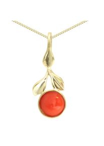OSTSEE-SCHMUCK Damen Kette mit Anhänger "OSTSEE-SCHMUCK Kette mit Anhänger Blüte Kette mit Anhänger Blüte", 42cm, Gelbgold 333, L: 42cm, gold,