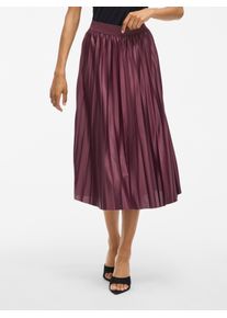Vila Damen Plisseerock "VINITBAN SKIRT - NOOS", lila, modisch, Gr. XS, unifarben, Web, Obermaterial: 96% Polyester, 4% Elasthan, Röcke