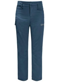 Jack Wolfskin Kinder Softshellhose "ACTIVATE PANTS K", blau, Gr. 140, OBERSTOFF 91% POLYAMID, 9% ELASTHAN FUTTER 100% POLYESTER, Hosen