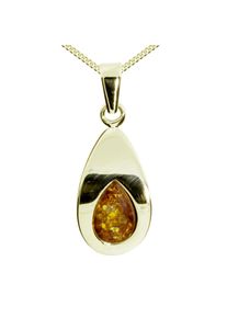 OSTSEE-SCHMUCK Damen Kette mit Anhänger "OSTSEE-SCHMUCK Kette mit Anhänger Janika", 42cm, Gelbgold 333, L: 42cm, gold, Gelbgold 333, Halsketten