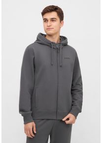 Bench. Herren Sweatjacke "BRAXTON", grau, casual, Gr. 48, unifarben, Sweatware, Obermaterial: 60% Baumwolle, 40% Polyester, Sweatjacken