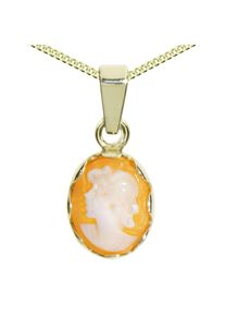 OSTSEE-SCHMUCK Damen Kette mit Anhänger "OSTSEE-SCHMUCK Kette mit Anhänger Käthe Kette mit Anhänger Käthe", 42cm, Gelbgold 333, L: 42cm, gold,