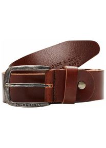 Jack & Jones JACK & JONES Damen Ledergürtel, grau, casual,modisch, Gr. 95, unifarben, Leder, Gürtel