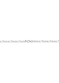 Firetti Damen Collierkettchen "Schmuck Geschenk Silber 925 Armband Kette Figarokette diamantiert", 19, Silber 925 (Sterlingsilber), B: 3,9mm, silber,
