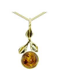 OSTSEE-SCHMUCK Damen Kette mit Anhänger "OSTSEE-SCHMUCK Kette mit Anhänger Blüte Kette mit Anhänger Blüte", 42cm, Gelbgold 333, L: 42cm, gold,