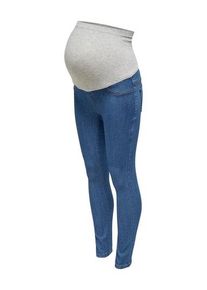 Only Maternity Damen Umstandsjeans "OLMRAIN LIFE REG SK JEGGING MBD DNM NOOS", blau, modisch, Gr. XS, Denim/Jeans, Obermaterial: 53% Viskose, 29%