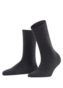 Falke Damen Socken "Softmerino", Gr. 41anthra.mel, Materialmix, unifarben, Socken, wärmend, hohe Feuchtigkeitsaufnahme, atmungsaktiv, klimaregulierend