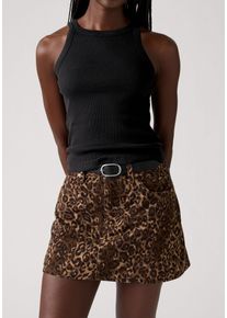 Levi's LEVI'S Damen Jeansrock "ICON SKIRT"cat eyes, casual, Gr. 28, Denim/Jeans, Obermaterial: 100% Baumwolle, Röcke, mit Used-Effekten und ausgefransten