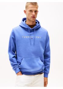 Tommy Jeans Herren Hoodie "TJM REG LINEAR LOGO HOODIE EXT"soft sapphire multi, casual, Gr. M, Sweatware, Obermaterial: 80% Baumwolle, 20% Polyester,